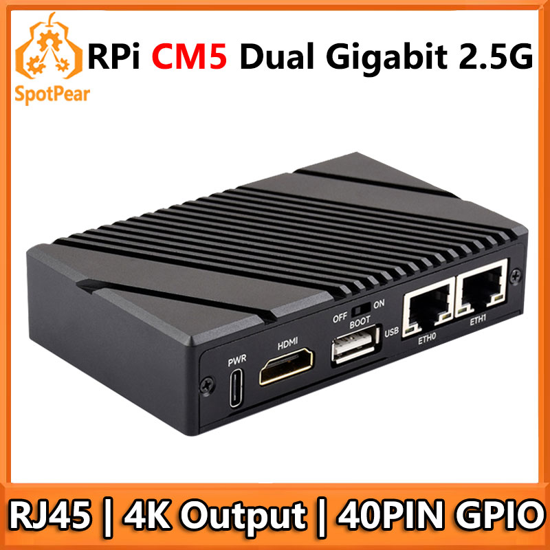 Argon One V3 M.2 Nvme Case - 라즈베리 파이 CM5 기가비트 2.5G 듀얼