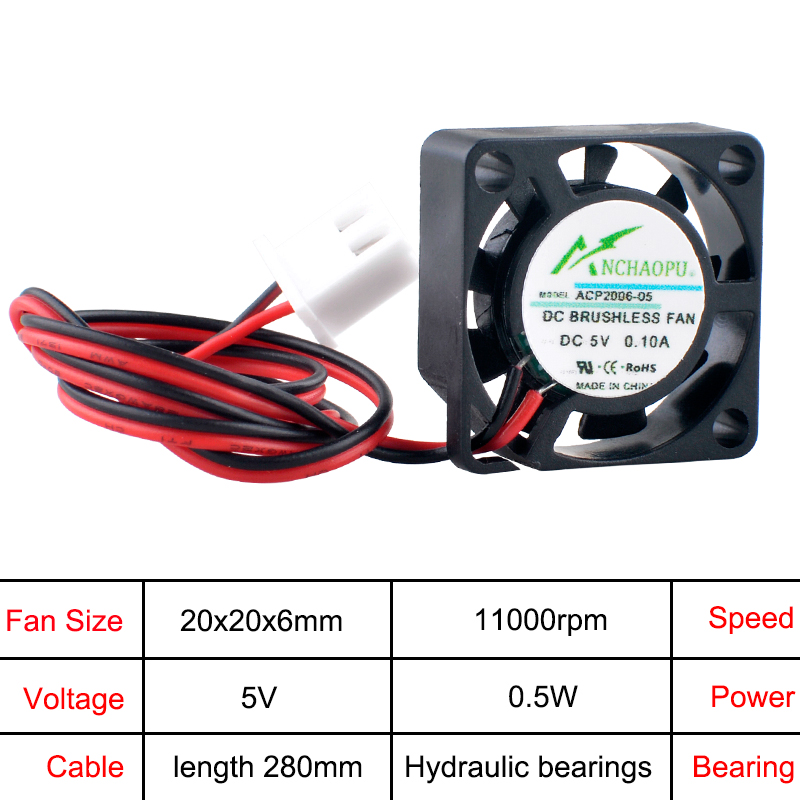 ANCHAOPU ACP2006 2cm 20mm 팬 20 - Raspberry Pi Water Cooling Kit 리뷰 및 가격